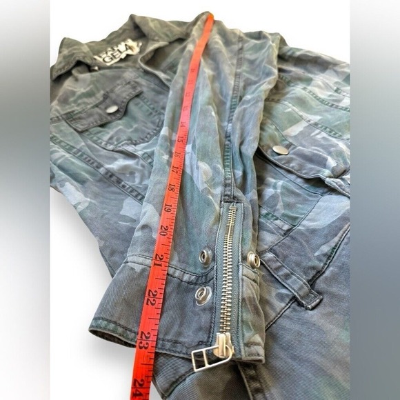 Pam & Gela NWOT Camo 3/4 Button Down Dress | Size Small - Picture 5 of 8